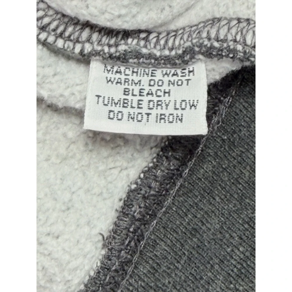 VTG Polo Ralph Lauren Men 1/4 Zip Sweatshirt Gray Fleece Pullover Distressed XXL